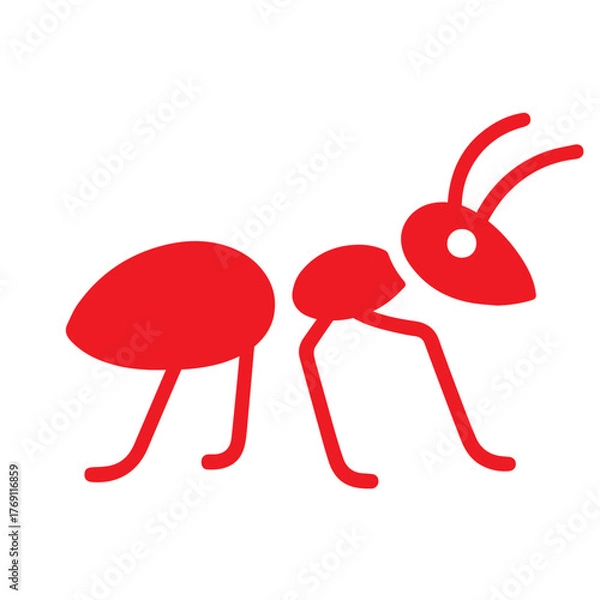 Obraz bee icon or logo symbol solid vector illustration 