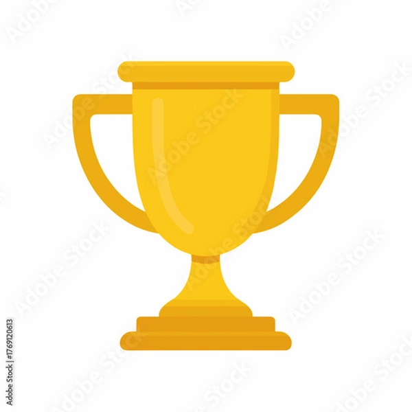Obraz Elegant Trophy Icon in Flat Design