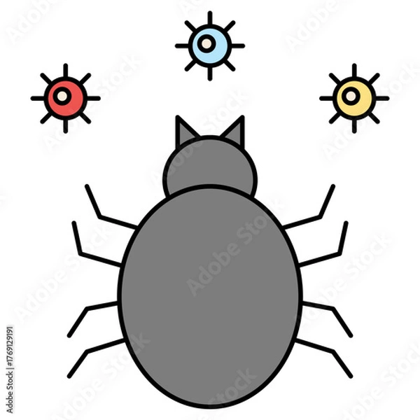 Obraz Dust mites Icon