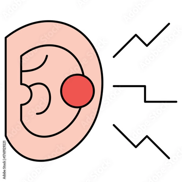 Obraz Ear infection Icon