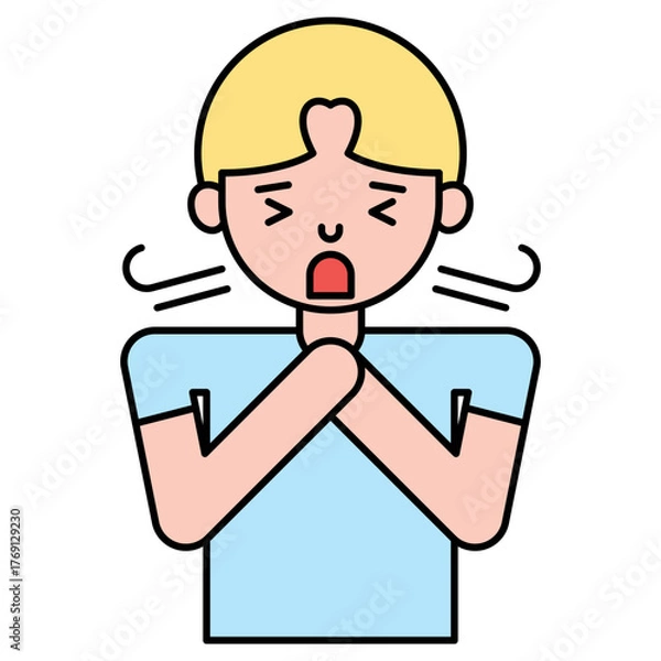 Obraz Difficulty breathing Icon