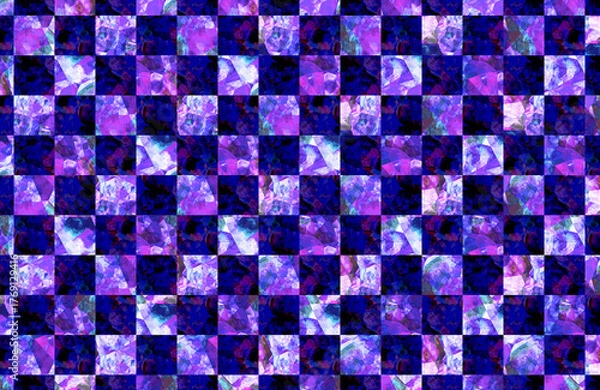 Fototapeta 宝石調の格子柄背景素材