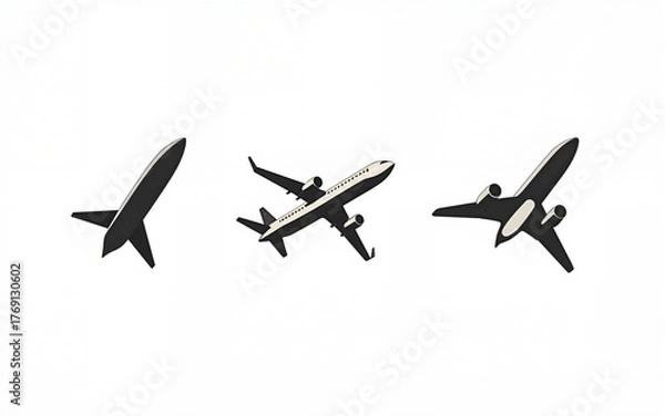 Fototapeta Travel icon set. Summer vacations and holiday symbol vector illustration. Collection of traveling and tourism elements. High quality