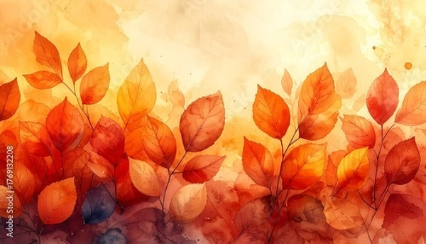 Fototapeta 葉っぱの背景画像