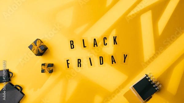 Obraz Electronic Card Payment for Gift Purchases During Black Friday