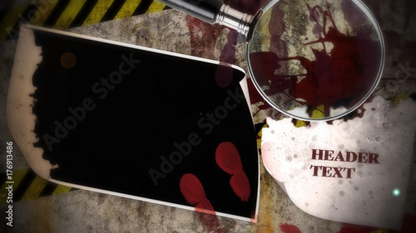 Obraz Crime Investigation Overlay