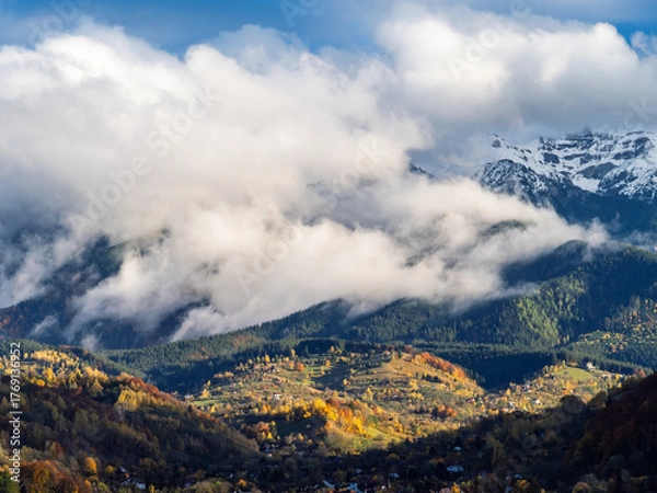 Obraz mountain landscape with clouds