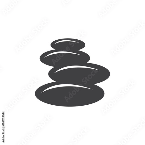 Fototapeta Stacked zen stone pile