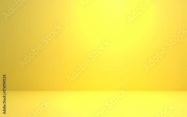 Fototapeta Summer, vacation background. Yellow color, some summer details. Backdrop for advertising. Free, copy space for your text. Modern, trendy and colorful design. Holiday, travel. 3D rendering.