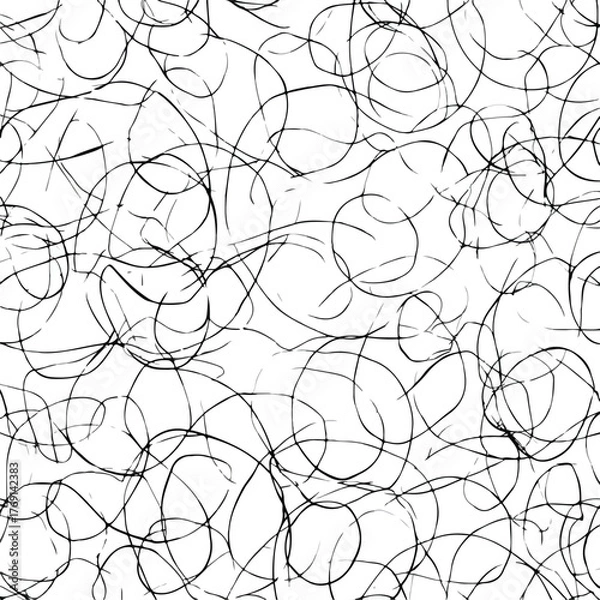 Obraz Abstract Chaos in Single Line Art