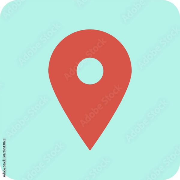 Fototapeta set of flat icon map design