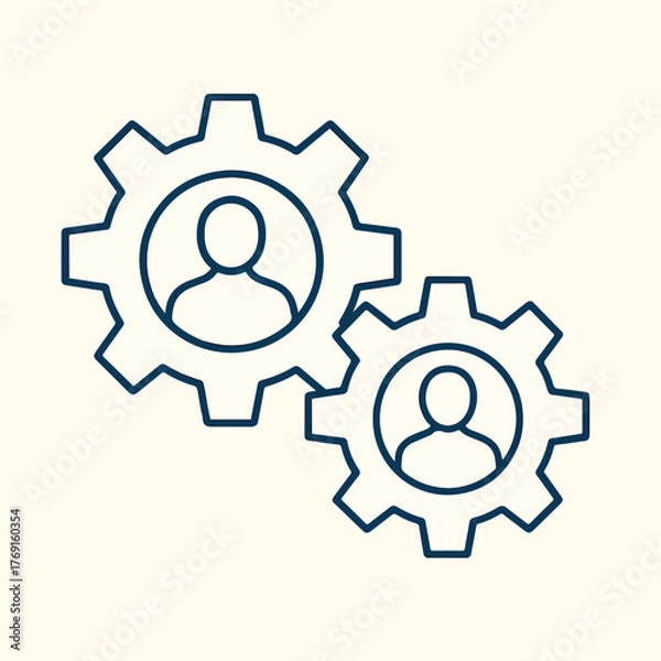 Obraz vector gear icon