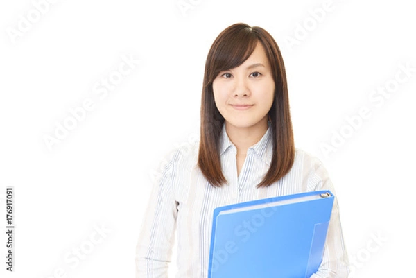 Obraz 微笑むビジネスウーマン