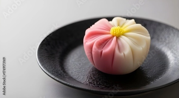 Obraz Traditional Nerikiri Wagashi Japanese Dessert Studio Photography