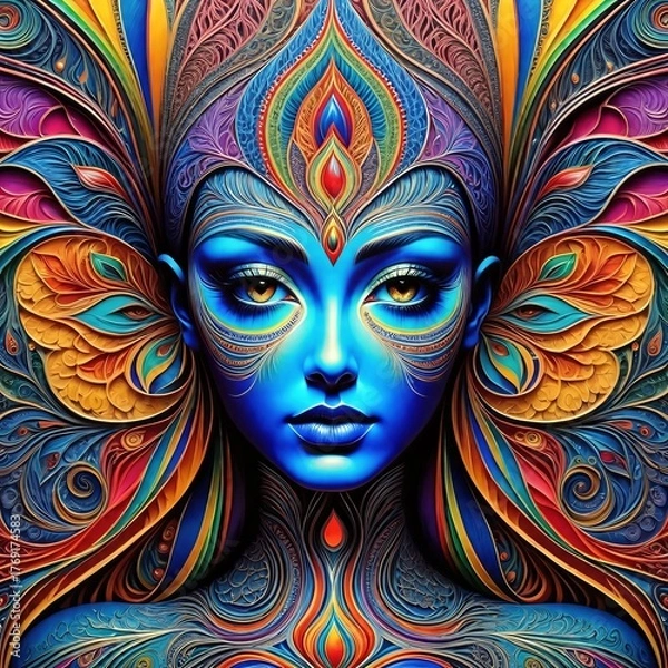 Obraz Vivid woman face