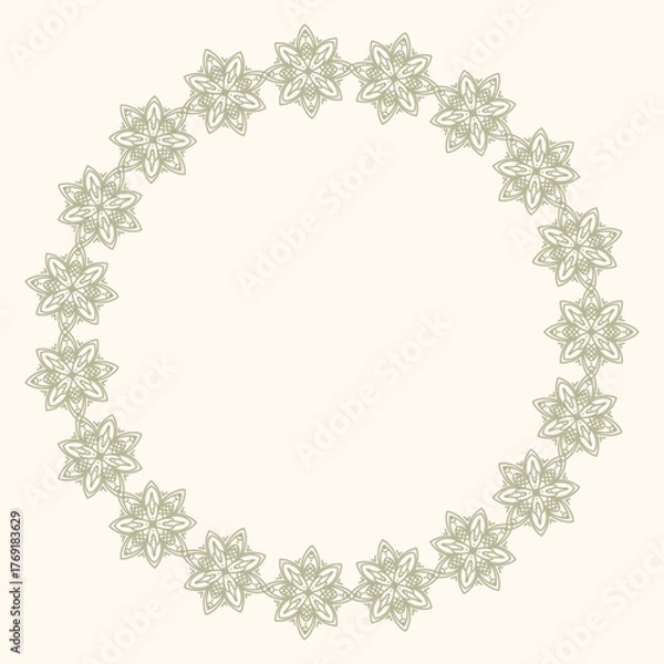 Fototapeta Minimalist hand drawn vector frame. Art for greeting cards, wedding invitations, poster design, postcards, branding, logo design, background.