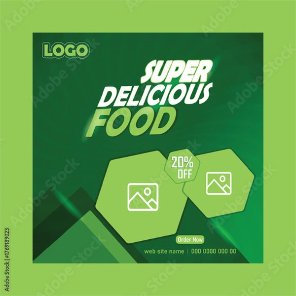 Fototapeta Today’s Special Food Menu Poster and Restaurant Flyer Banner Design Template, Restaurant Food Flyer and Banner Design Template, Modern Restaurant Menu Poster for Cafe and Food Promotion,Fast Food Rest