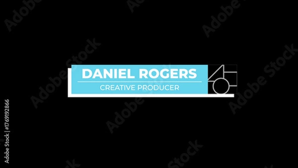 Fototapeta Clean Photo Lower Third 08