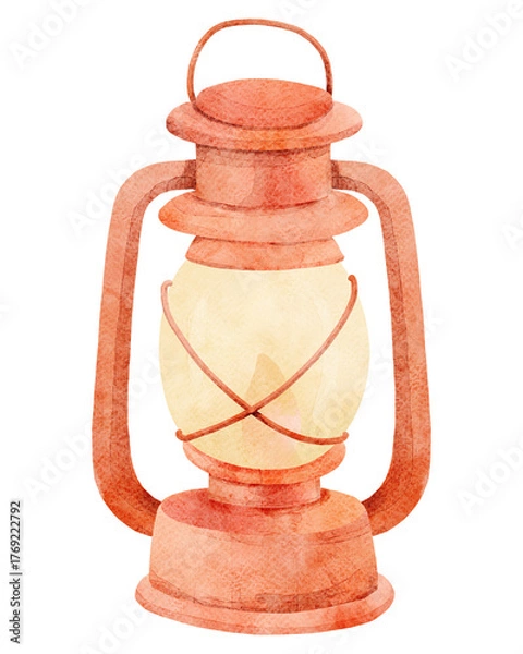 Fototapeta Red Kerosene Lantern