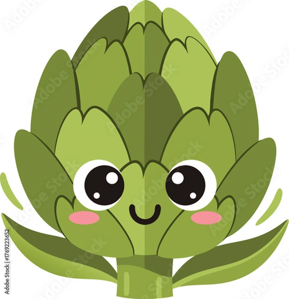 Obraz Cute Artichoke Character