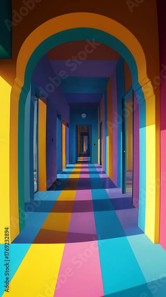 Fototapeta Vibrant Striped Phone Lock Screen: Ideal for mobile devices, perfect for adding a colorful touch to your daily routine