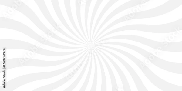 Fototapeta Vector sunray stripe background. Light sunburst glowing background. Sunburst pattern summer social banner. vector illustration pattern beam rays. Spiral radial striped backdrop design.