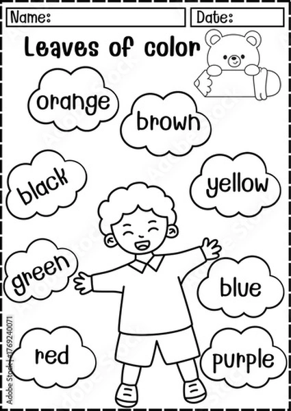 Obraz worksheet, printable worksheet, kids worksheet