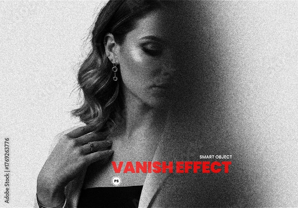 Obraz Vanish Photo Effect PSD Template