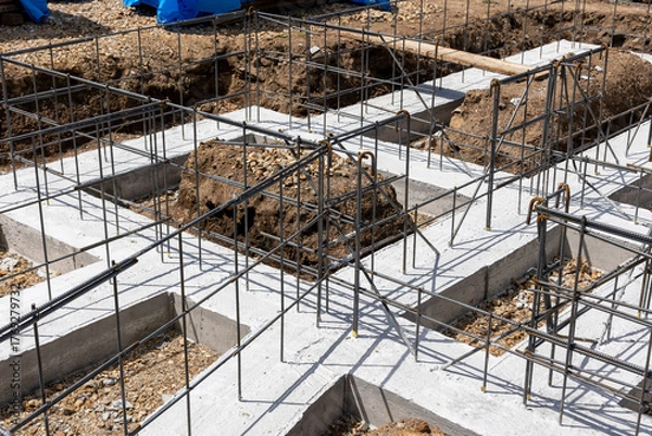 Obraz 住宅建設素材　鉄筋工事