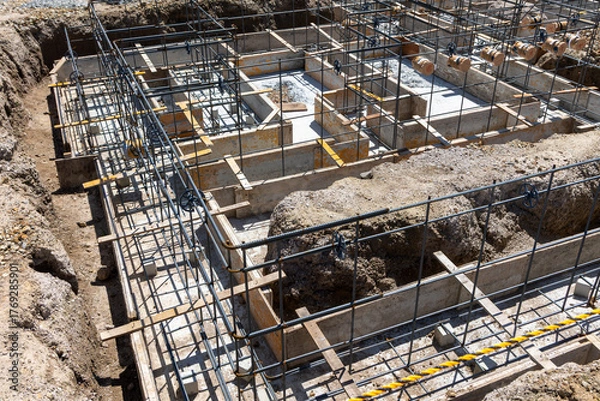 Obraz 住宅建設素材　鉄筋工事