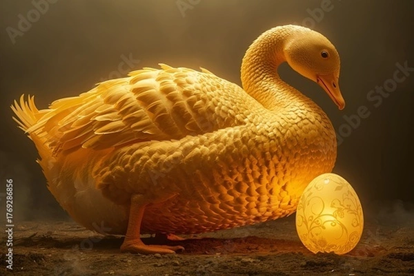 Fototapeta The Golden Duck’s Secret