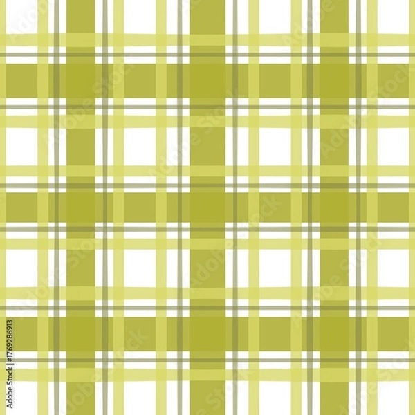 Fototapeta Yellow gingham pattern seamless grid texture wallpaper