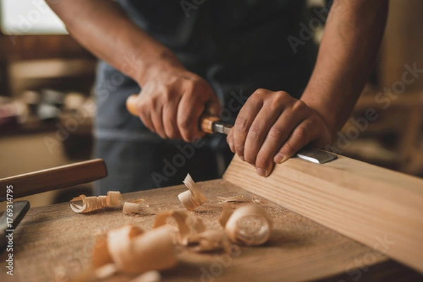 Obraz 木と語らう手 ― 木工職人が削り出す日本の匠技　