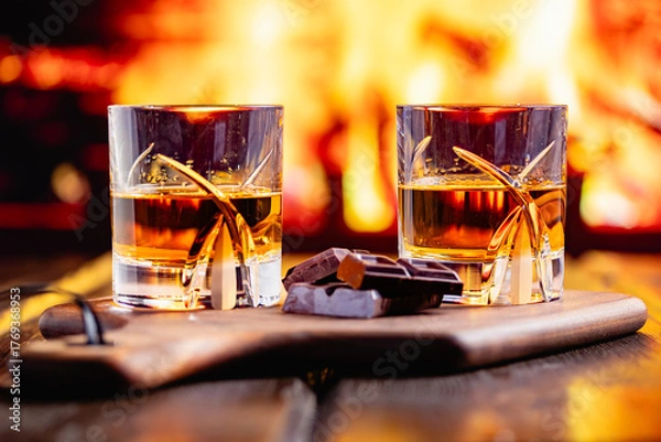 Obraz glass of whiskey