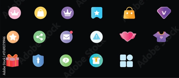 Obraz icon set