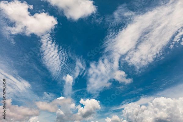 Obraz Clouds in the blue sky background...