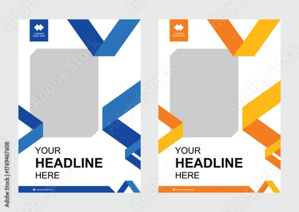 Obraz Flyer template design graphic layout poster brochure marketing