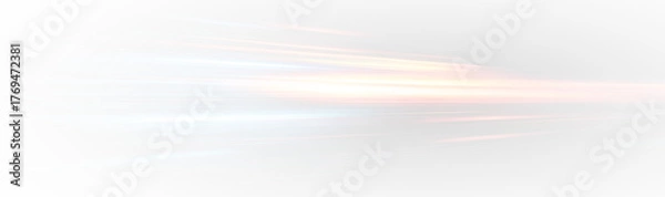 Obraz Motion neon light vector featuring blue abstract waves, glowing rays, dynamic speed lines, and cyber-inspired effects for modern digital design projects