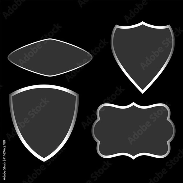 Fototapeta Shiny Glass Button Vector Pack for UI Design and Web Development