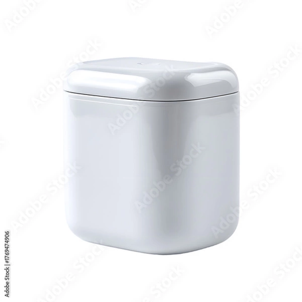 Fototapeta Modern Dental Floss Container in Studio Setting for Oral Care Products Marketing