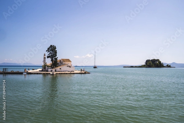 Obraz Monastery on dock