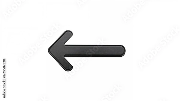 Obraz White background with arrow sign, includes clipping path.