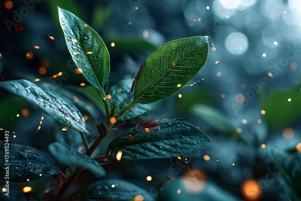 Fototapeta 여름 나뭇잎