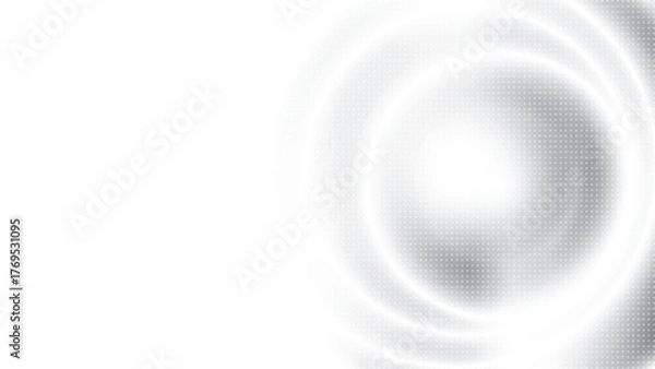 Fototapeta Abstract white and gray color background with halftone effect, dot pattern. Vector illustration.