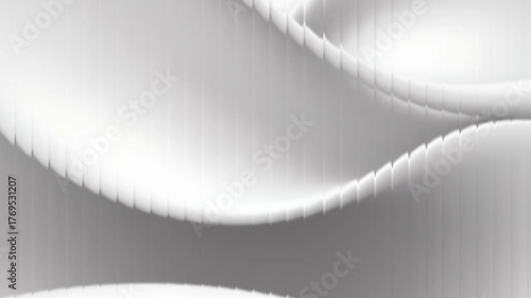 Fototapeta Abstract close up of delicate white rose petals with soft lighting and subtle texture