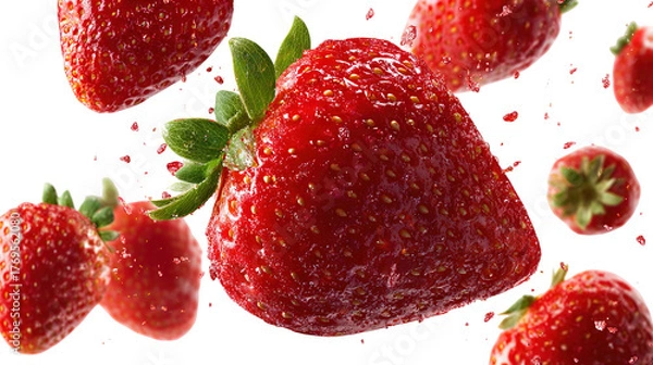 Obraz Strawberry isolated on white background