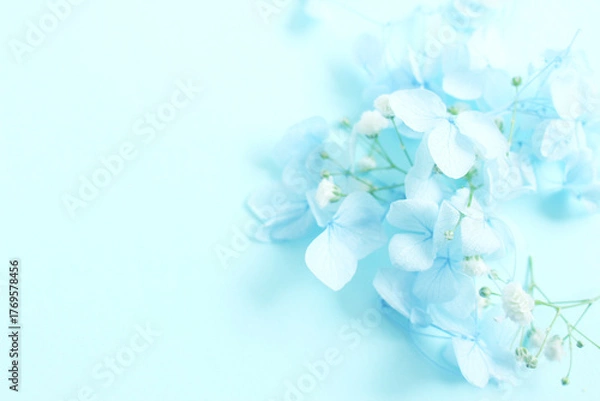 Fototapeta blue flowers for background