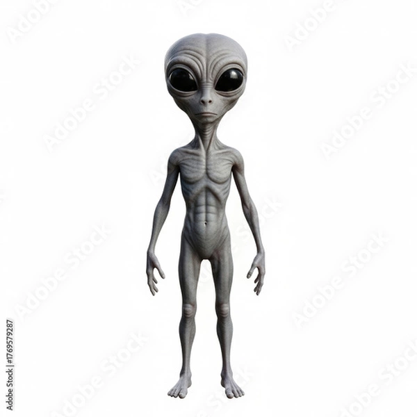 Fototapeta Alien on a white background