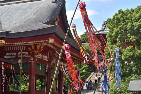 Obraz 鎌倉鶴岡八幡宮の七夕飾り