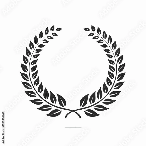 Obraz Laurel Wreath Illustration Symbol of Achievement, Victory, and Honour for Design Elements